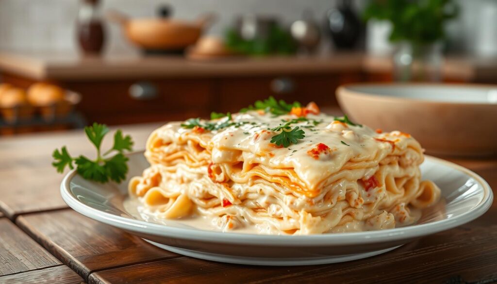 chicken alfredo lasagna